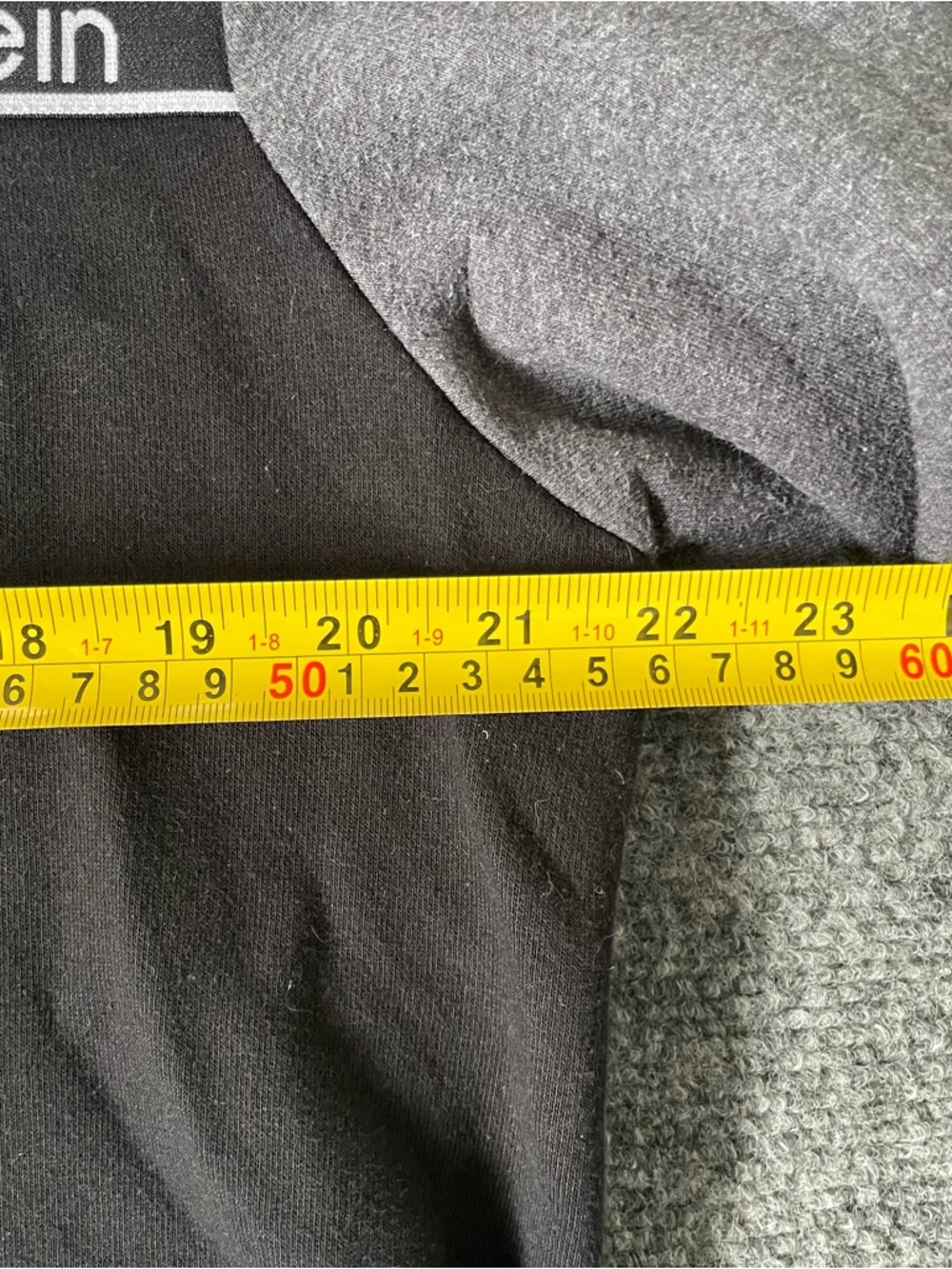 Calvin Klein Grey and Black Fleece-Lined Crewneck - Picture 5 of 7